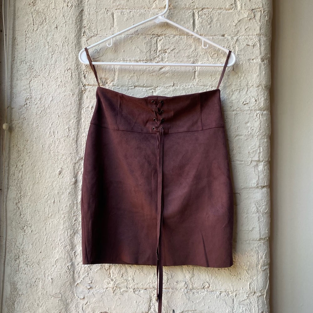 Naked Zebra skirt. Burgundy. Size small. Brand new